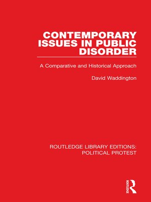 cover image of Contemporary Issues in Public Disorder